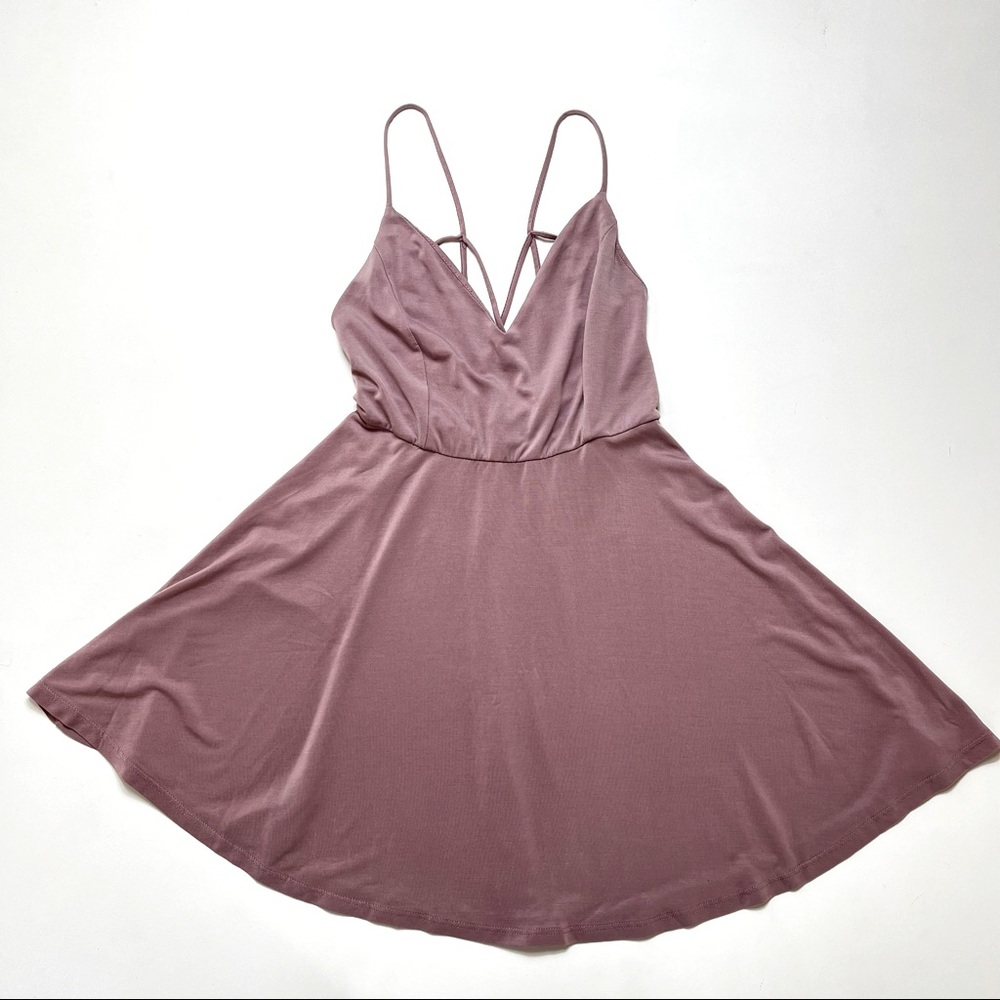 Lulus lavender mini skater dress size S